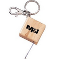 Wooden Measuring Tape Key Chain